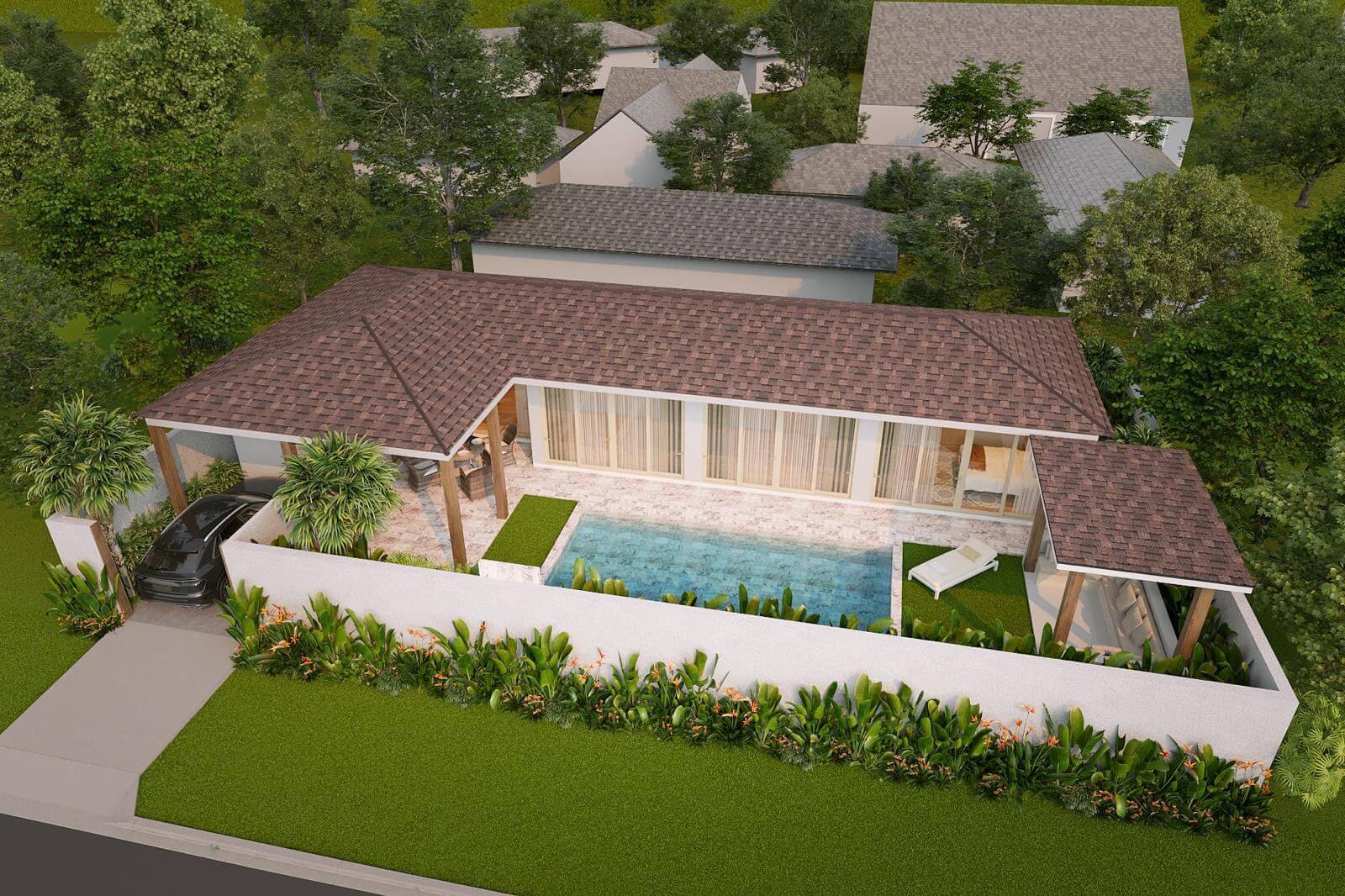 Contemporary Single-Story Villas For Sale in Bophut