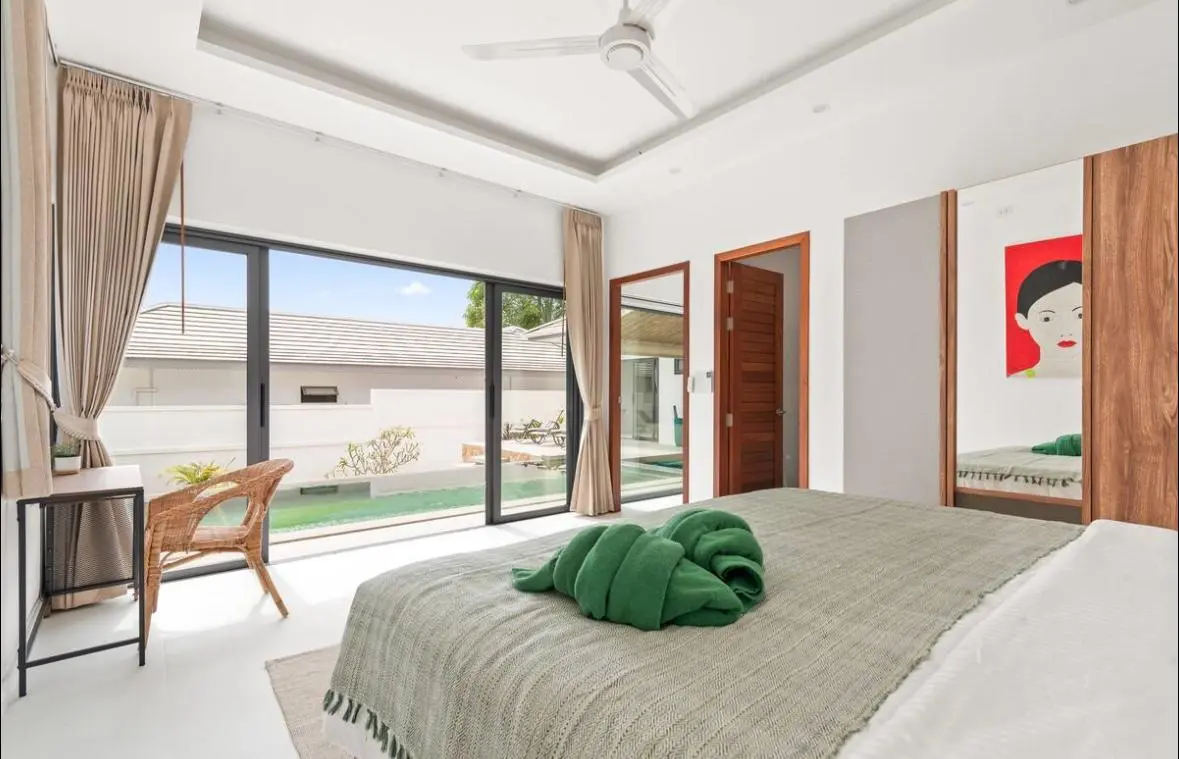 3-bedroom villa for long-term rent in Maenam, Koh Samui.