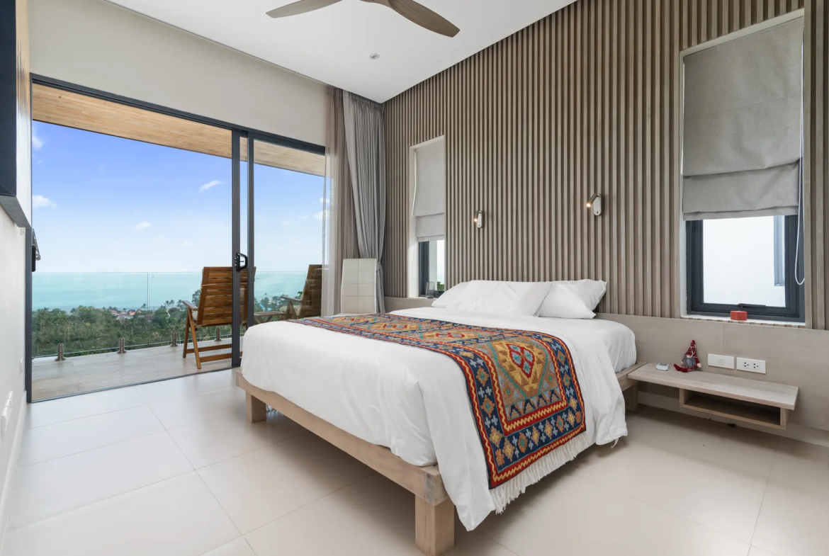 5-Bedroom Sea View Villa for Holiday Rent – Bang Por | Koh Samui - bedroom 1