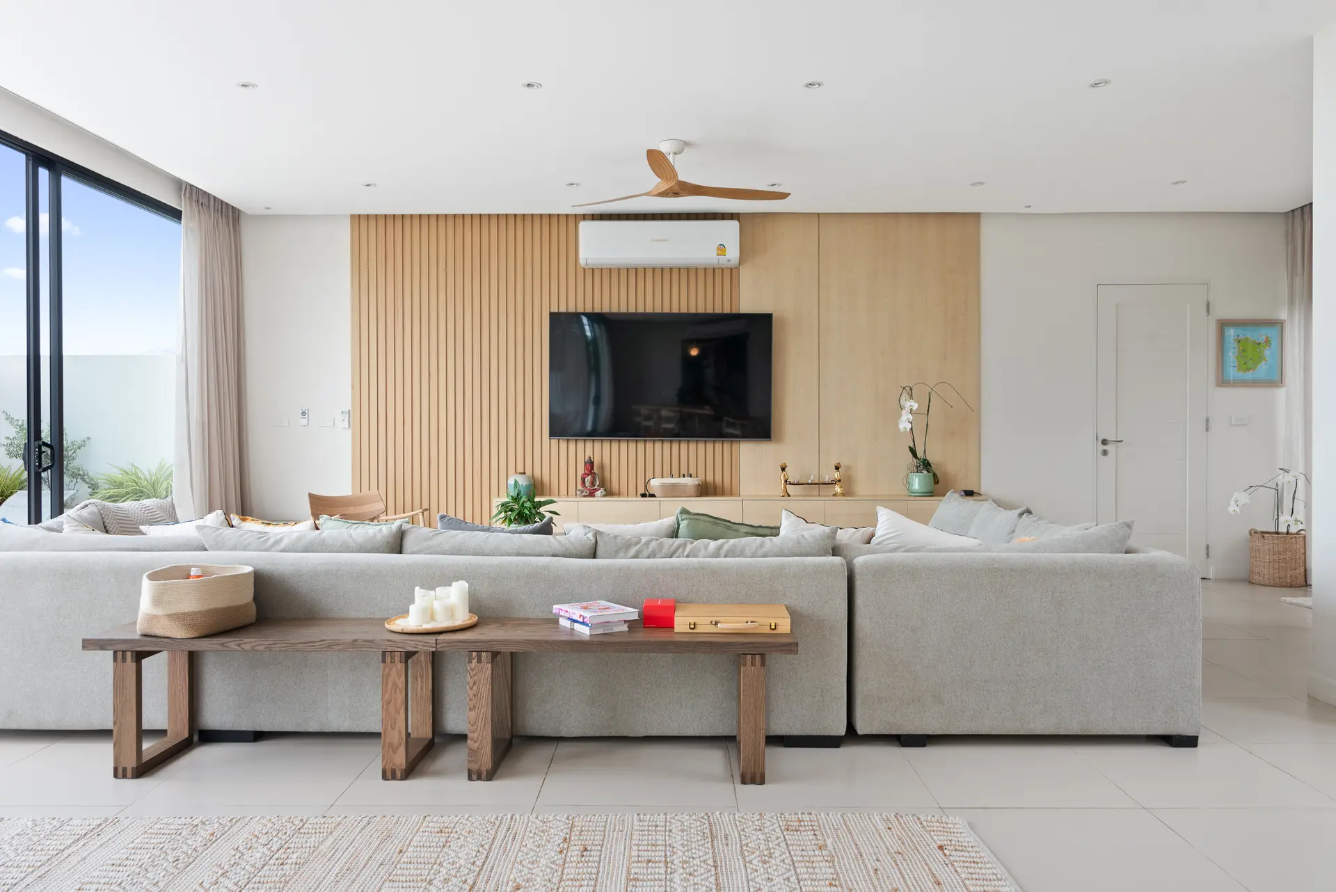 5-Bedroom Sea View Villa for Holiday Rent – Bang Por | Koh Samui - living room 3
