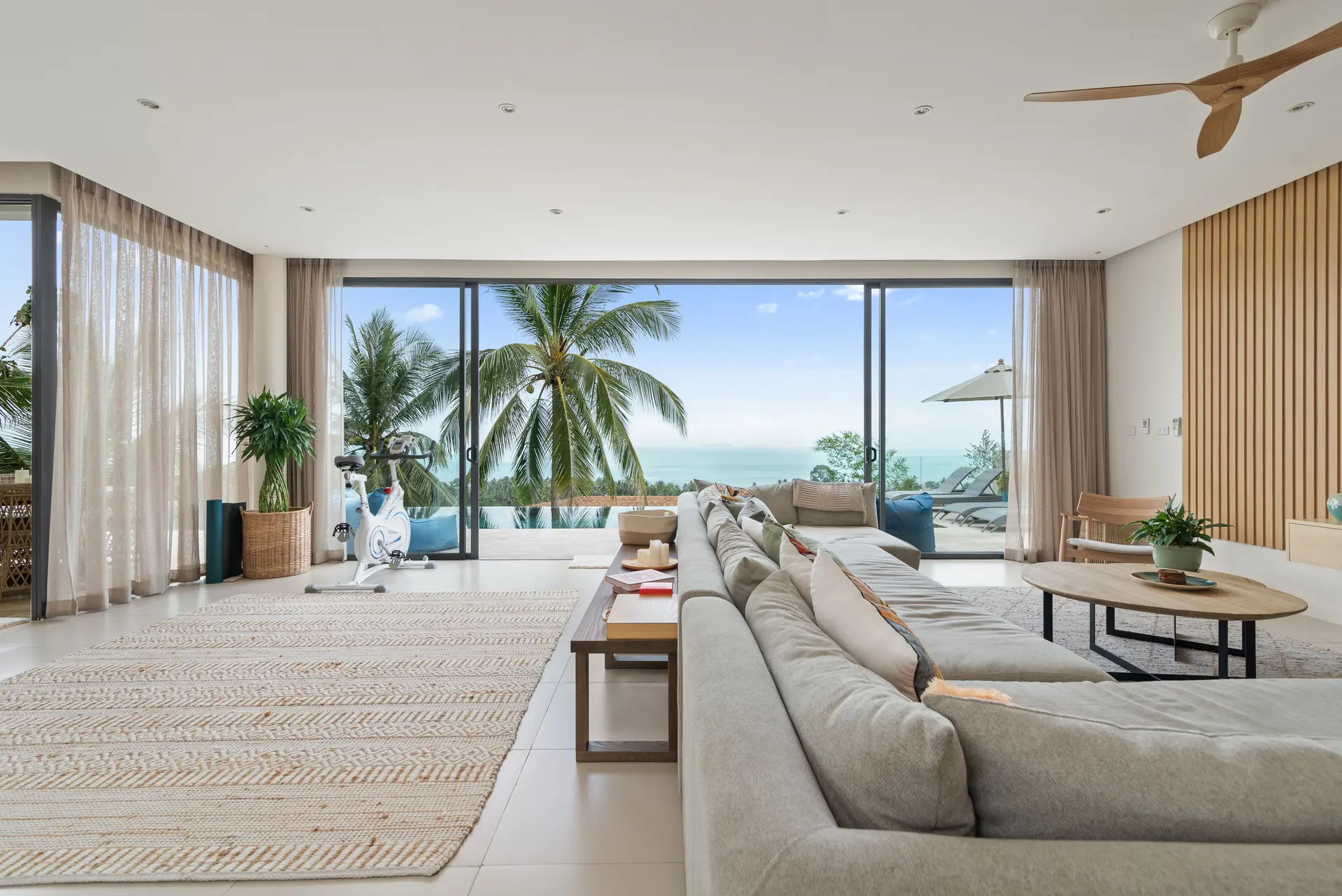 5-Bedroom Sea View Villa for Holiday Rent – Bang Por | Koh Samui - living room 5