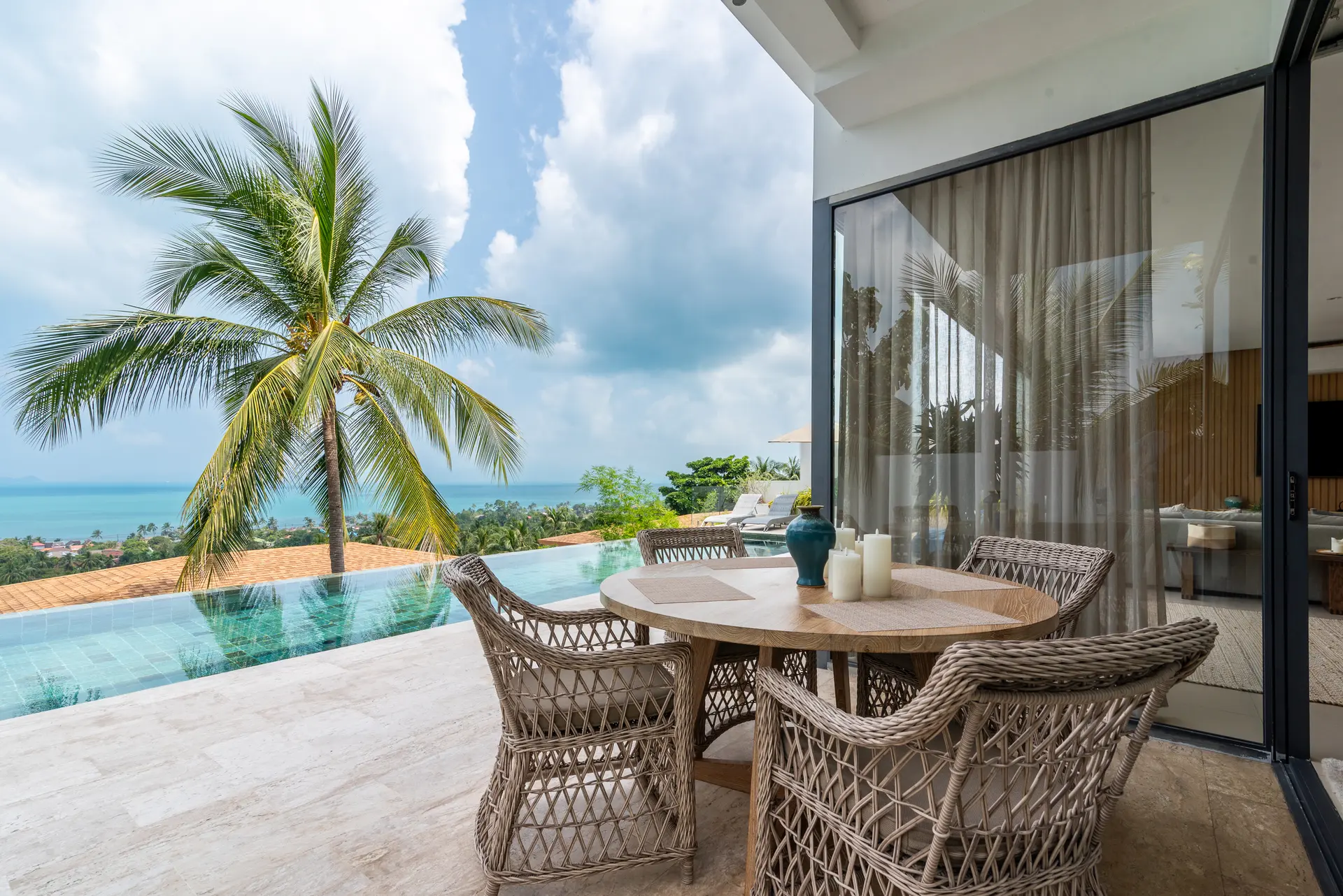 5-Bedroom Sea View Villa for Holiday Rent – Bang Por | Koh Samui - Terrace